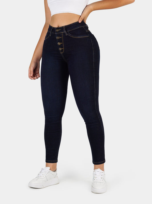 Jeans Skinny Strech, Tiro Alto Ref 1166