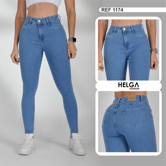 Jeans Skinny Strech, Tiro Alto Ref 1174