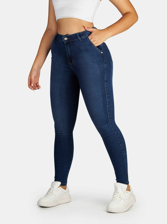 Jeans Skinny Strech, Tiro Alto Ref 1181