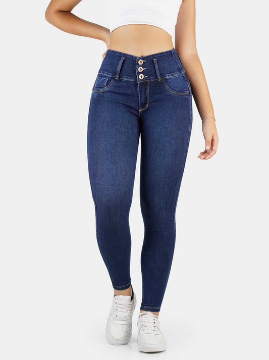 Jeans Skinny Strech, Tiro Alto Ref 1191