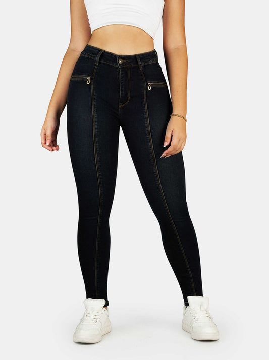 Jeans Skinny Strech, Tiro Alto Ref 1199