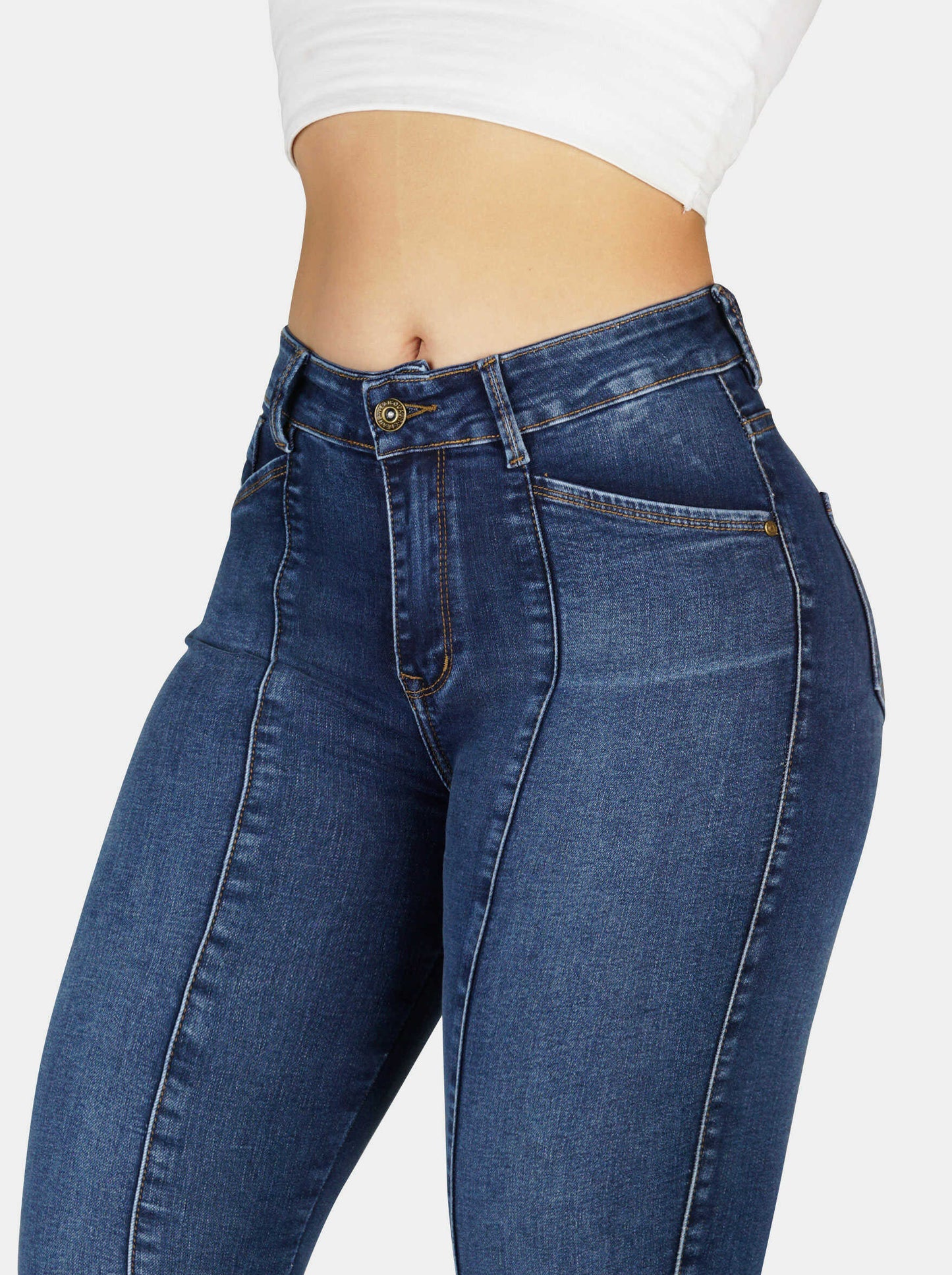 Jeans Skinny Strech, Tiro Alto Ref 1200